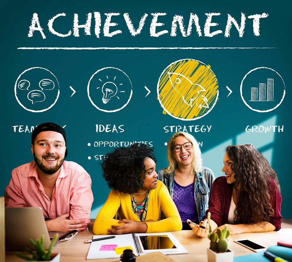 Achievement Business Plan Growth Strategy Concept