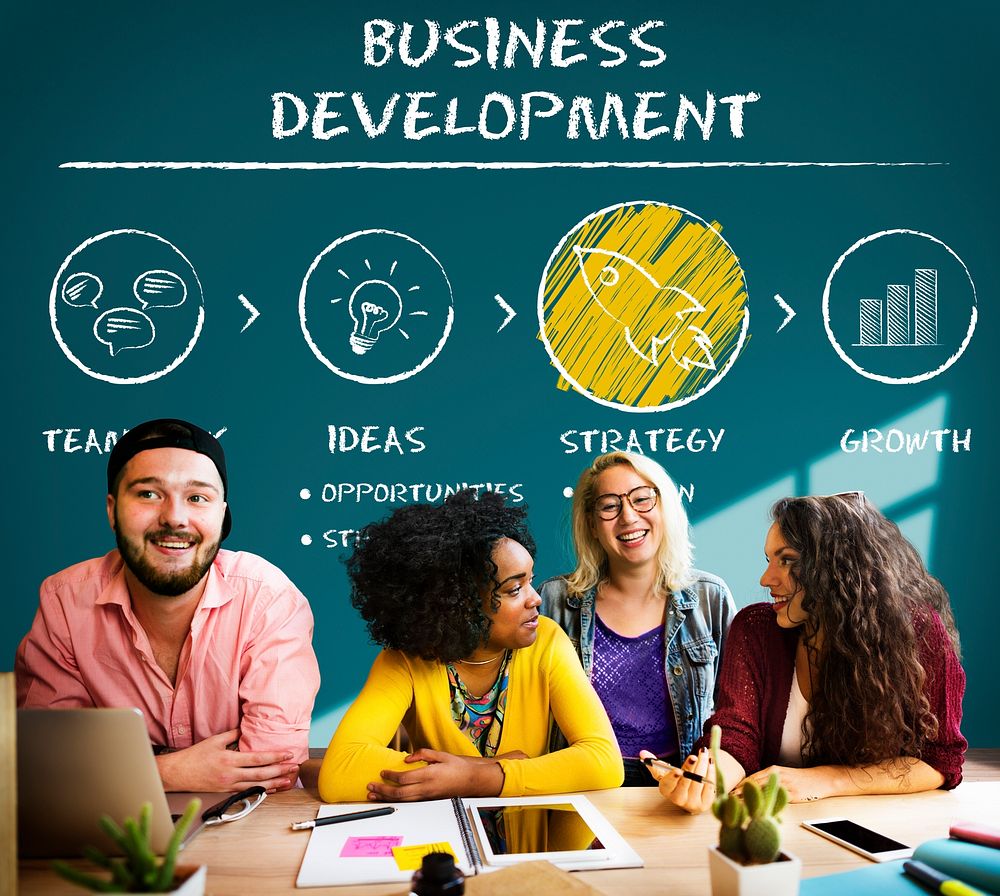 Business Development Plan Growth Strategy Concept