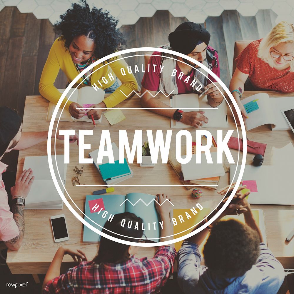 Team Building Collaboration Connection Corporate Teamwork Concept
