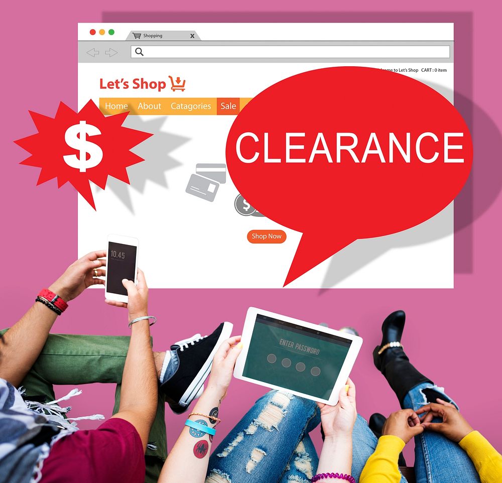 Discount Clearance Hot Price Promotion Concept