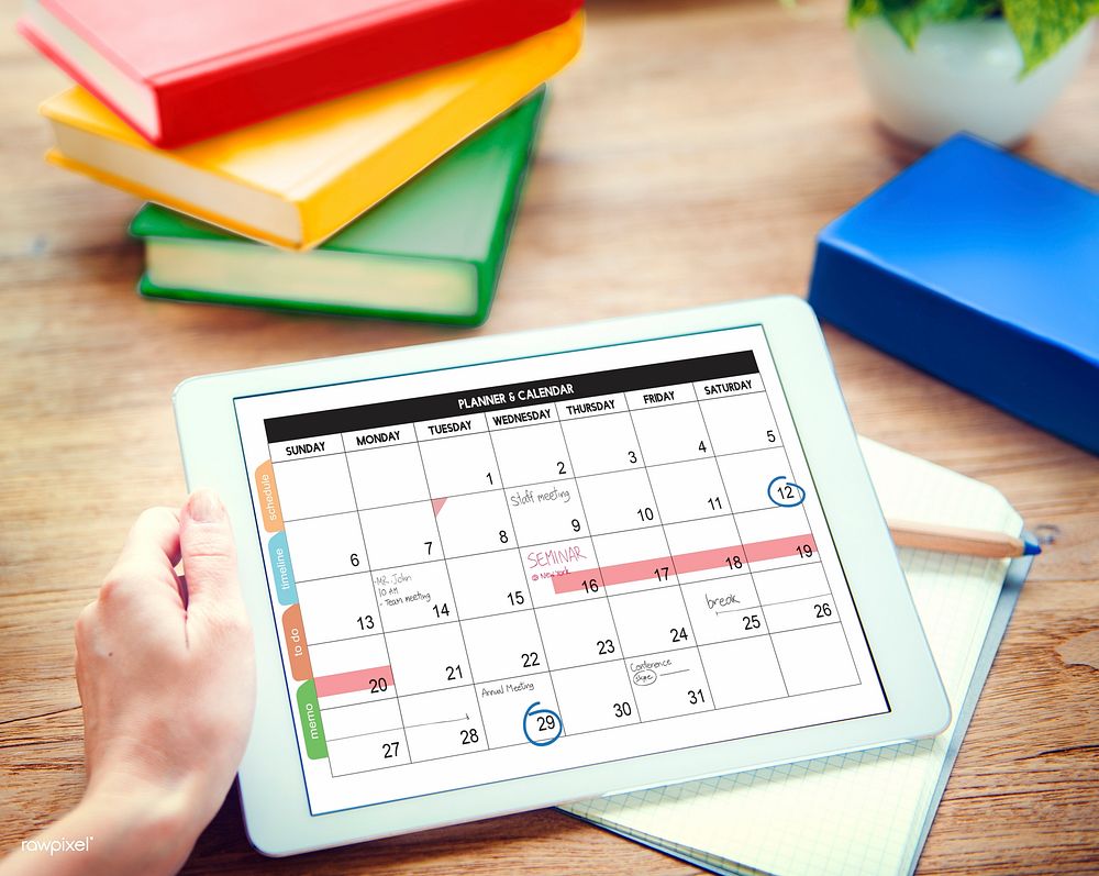 Calender Planner Organization Management Remind Concept