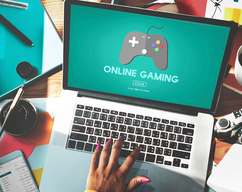 Online Gaming Playing Hobby Internet Strategy Concept