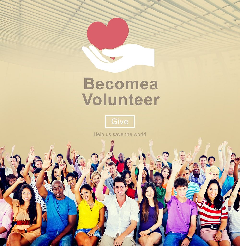 Become Volunteer Charity Donate Concept
