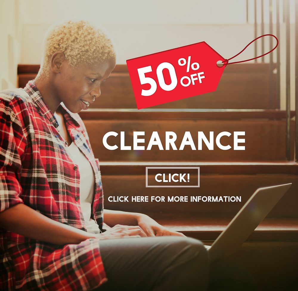 Clearance Promotion Discount Consumer Shopping Concept