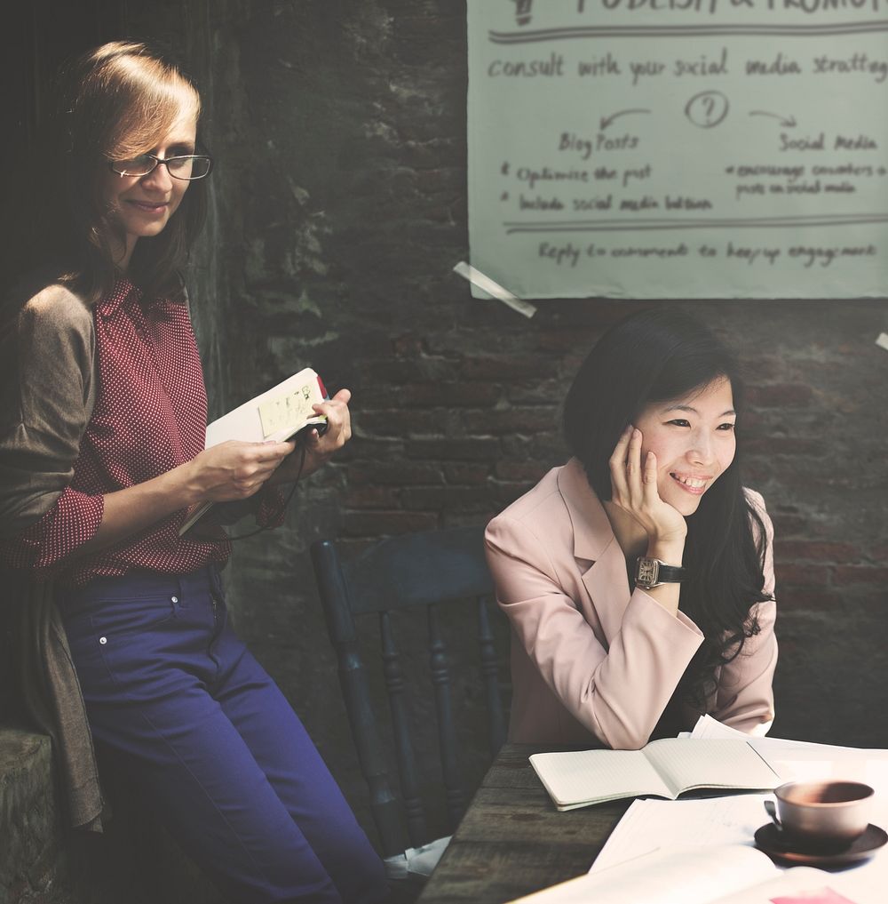 Businesswoman Working Team Collaboration Women Concept
