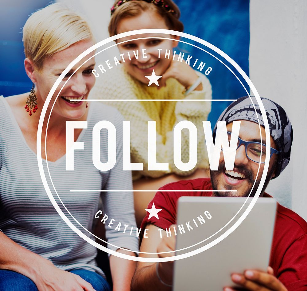 Follow Followers Following Share Sharing Social Concept