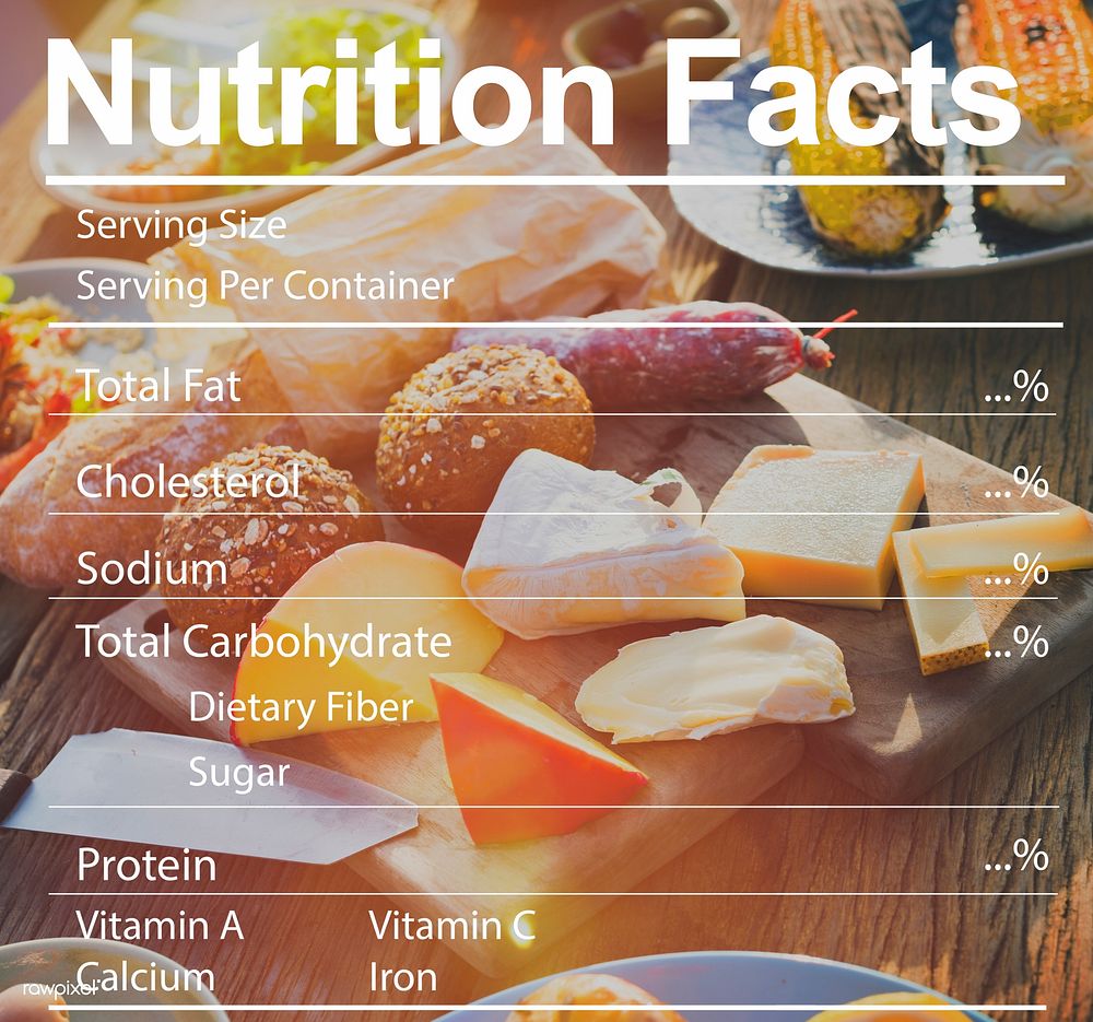 Nutrition Facts Medical Diet Nutritional Concept