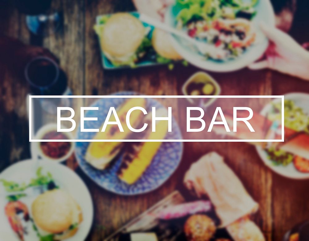 Summer Beach Bar Friendship Holiday Vacation Concept