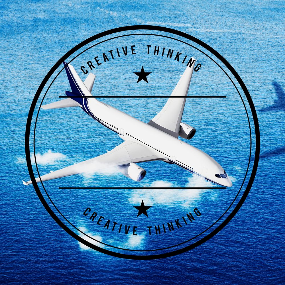 aviation, aircraft symbol, travel, aerial view