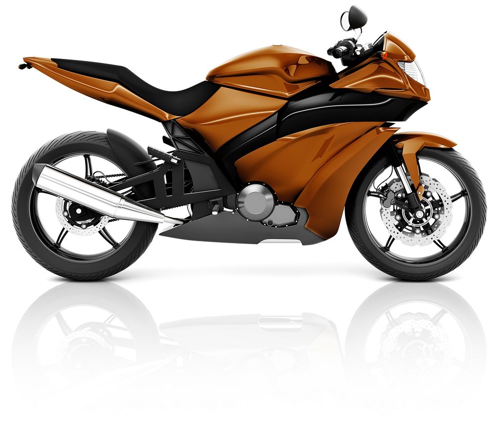 Motorcycle Motorbike Bike Riding Rider Contemporary Brown Concept