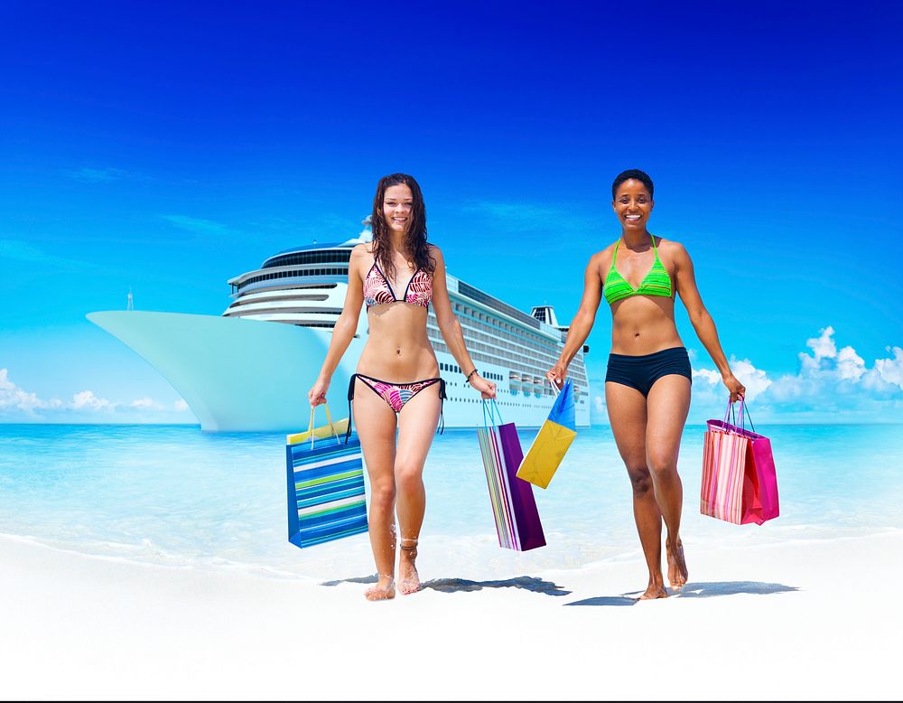 Women Bikini Shopping Bags Beach Summer Concept