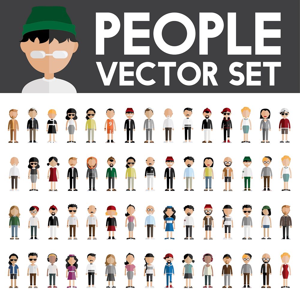 Illustration of diverse people