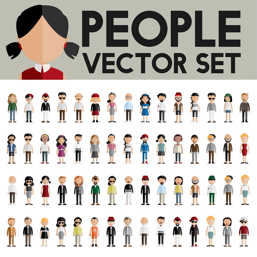 Illustration of diverse people