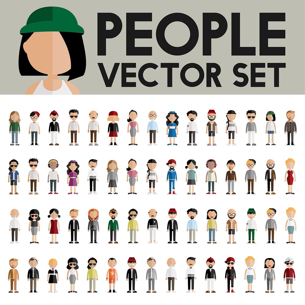 Illustration of diverse people