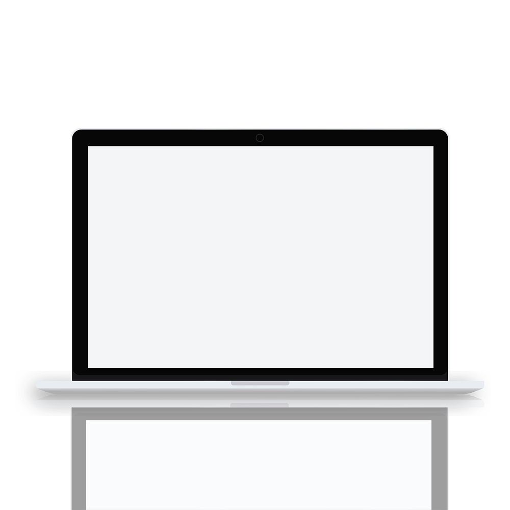 Blank laptop screen