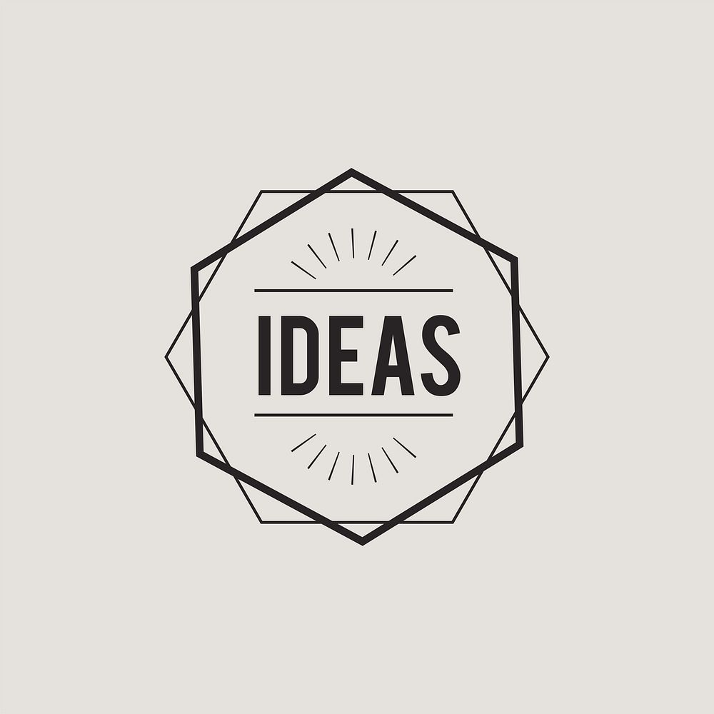 Illustration of creative ideas concept icon