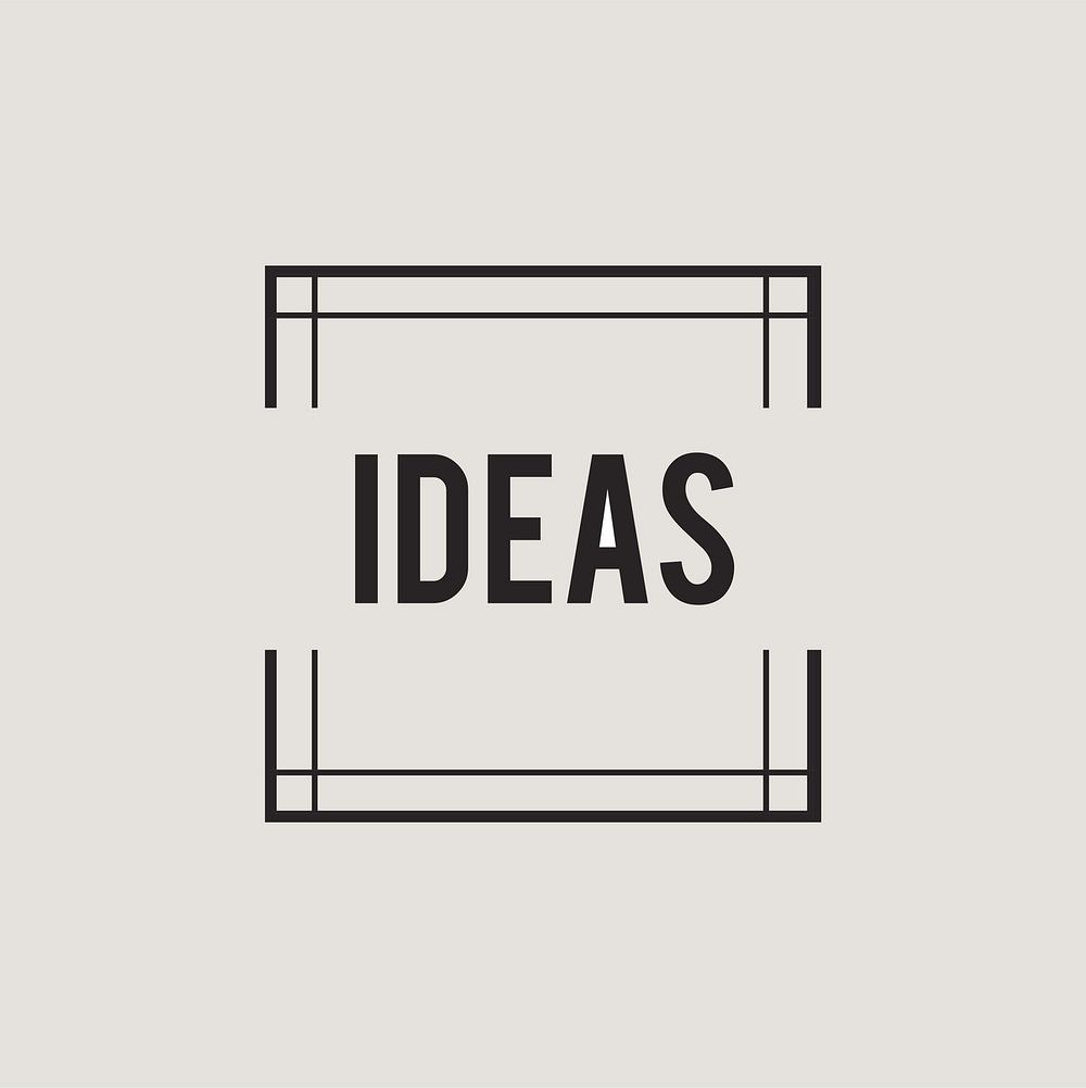 Illustration of creative ideas concept icon
