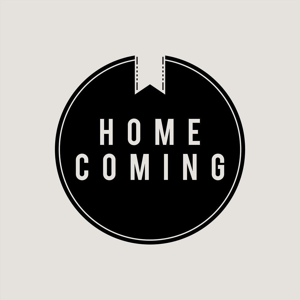 Illustration of home coming concept