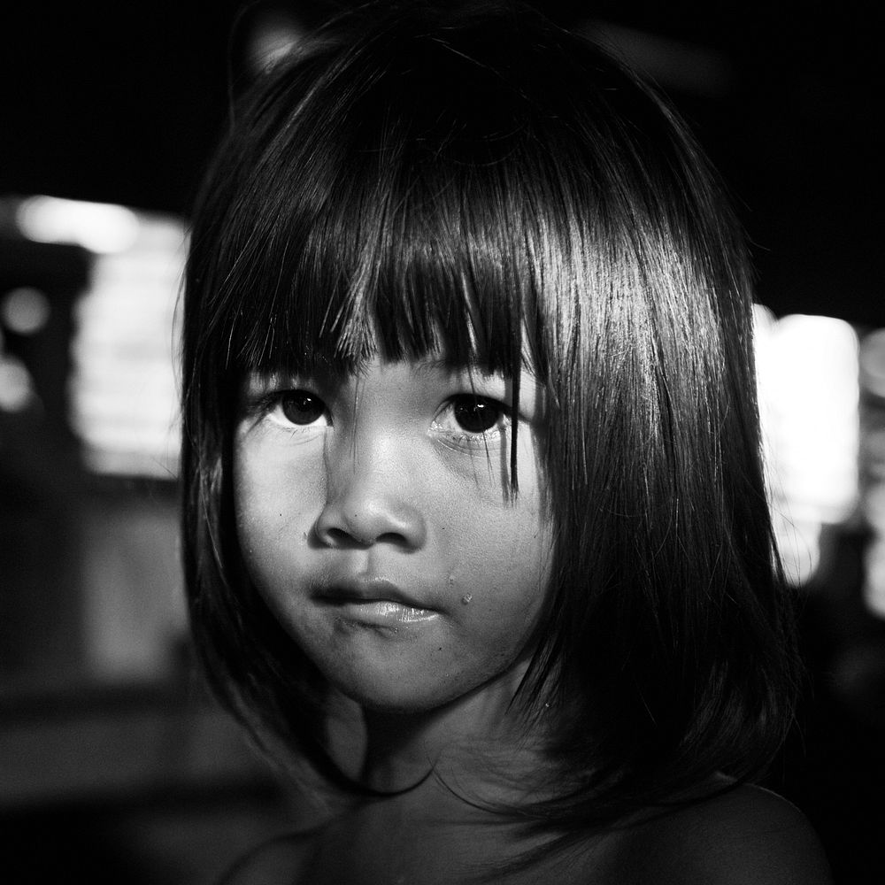 Portrait of a Cambodian girl