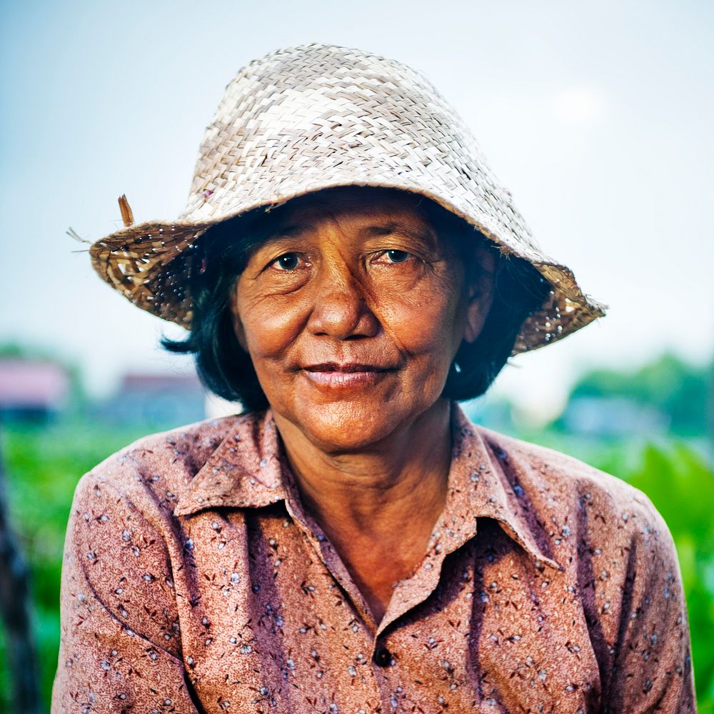 Portrait of a Cambodian woman