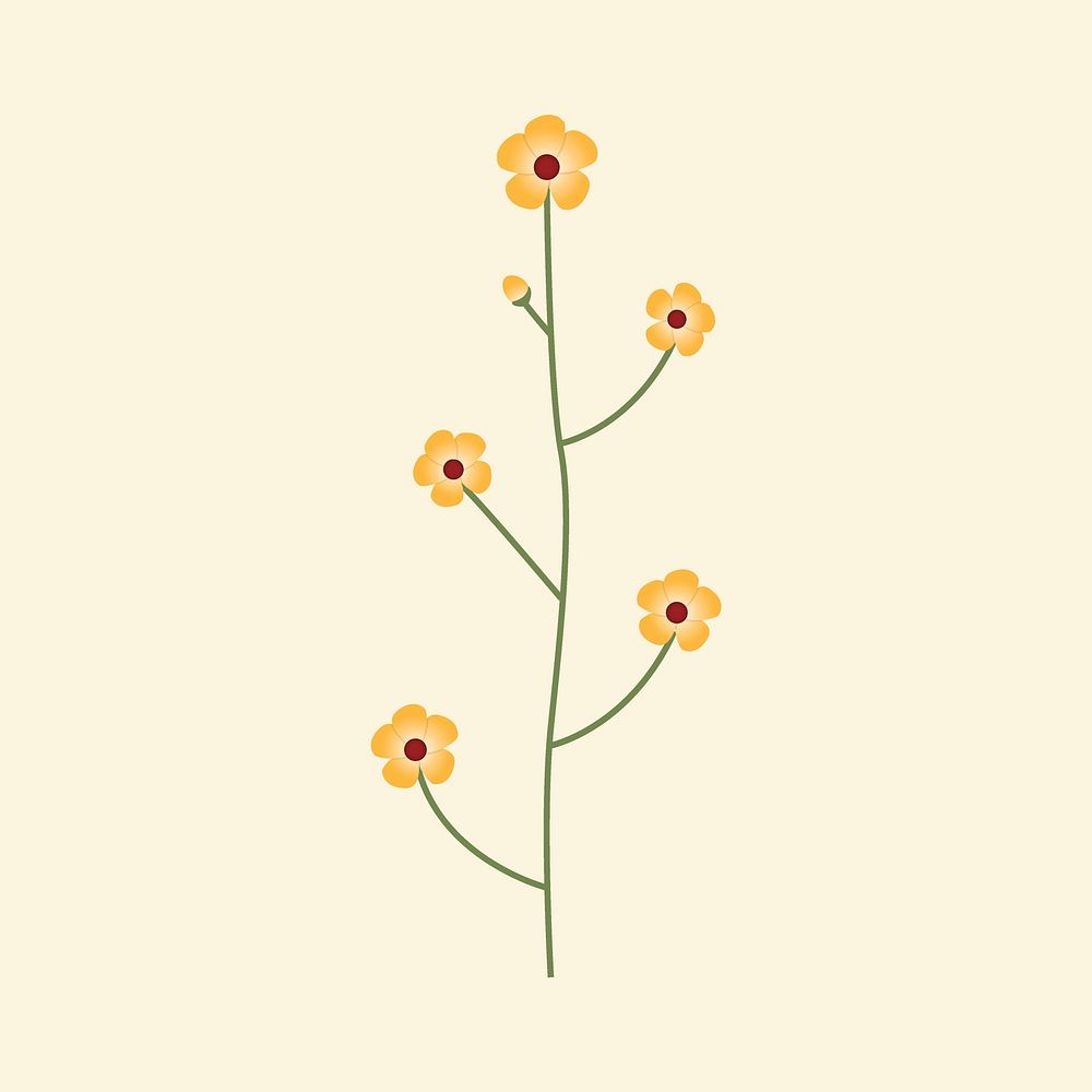 Illustration of wild flowers