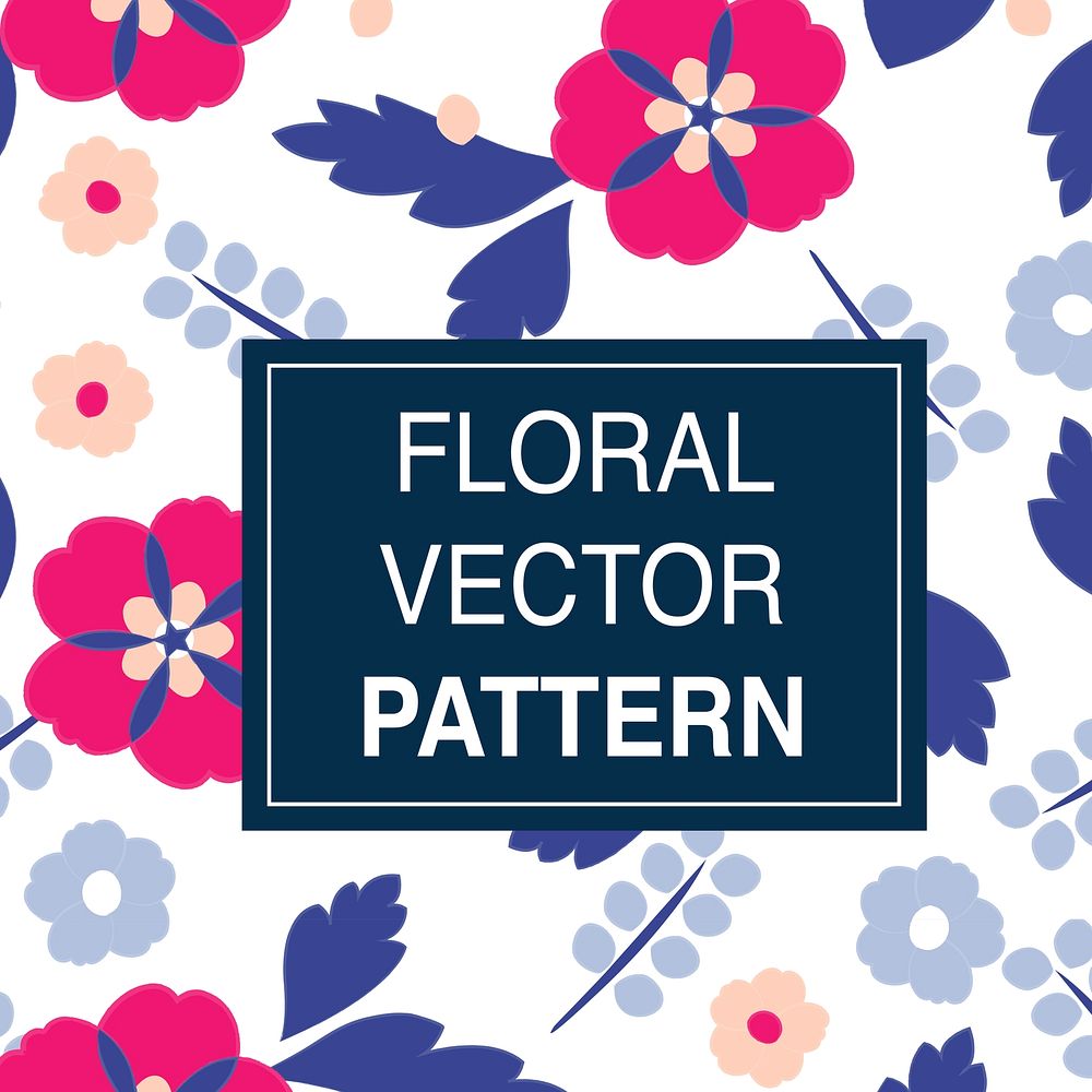 Illustration of flowers pattern