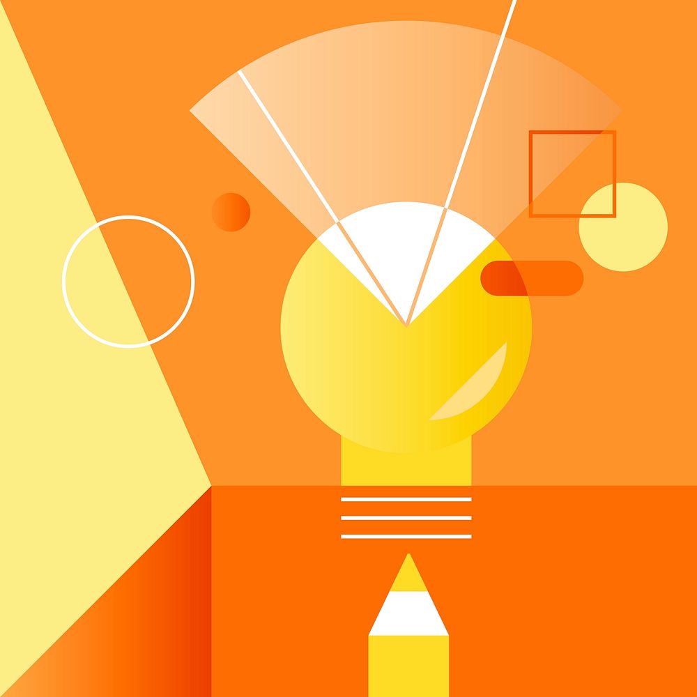 Illustration of creative lightbulb