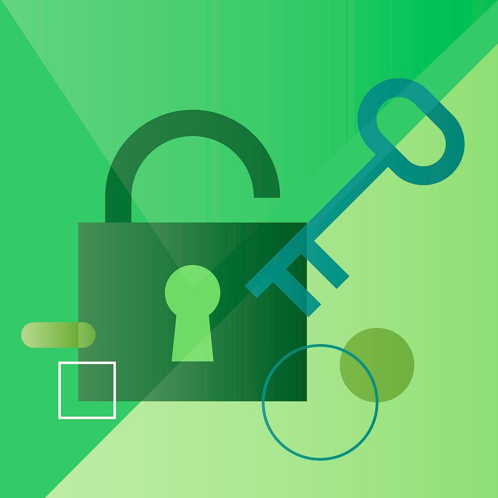 Illustration of security lock