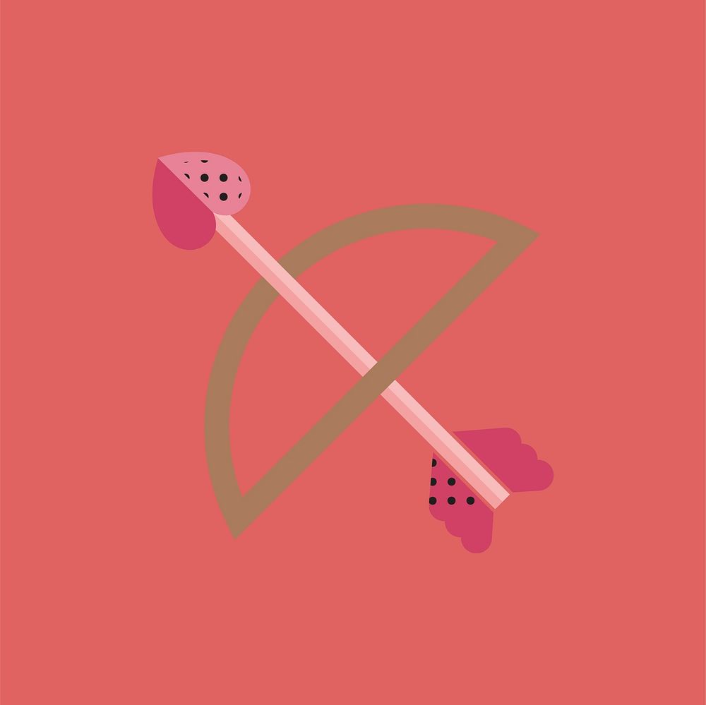 Arrow Icon Valentine Event Concept