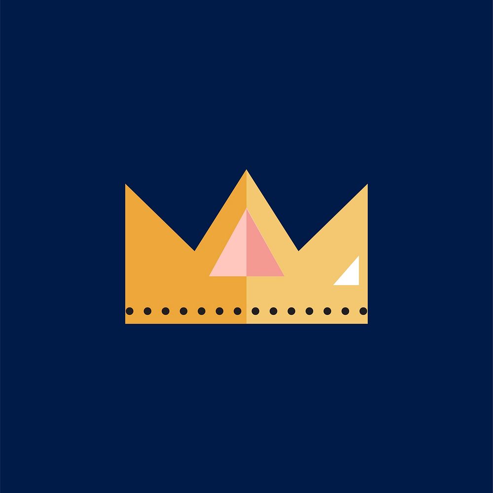 Crown icon vector