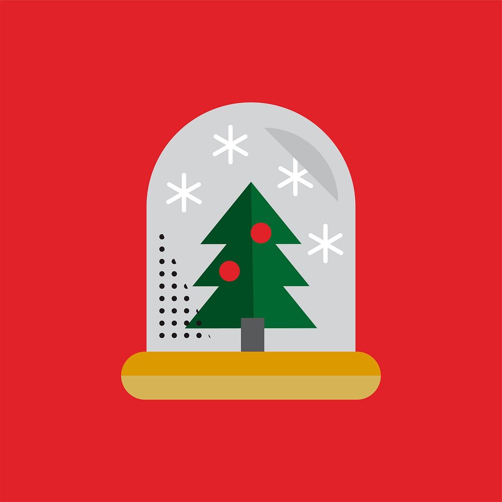Merry Christmas Icon Concept 