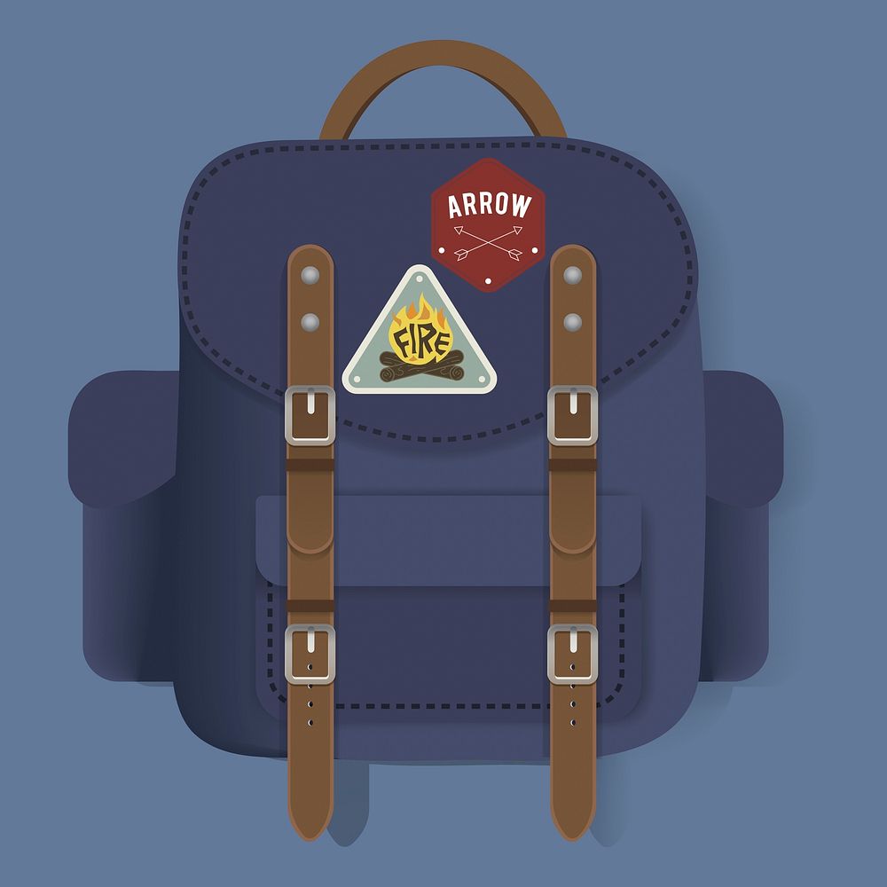 Bag Travel Journey Graphic Illustration Vector