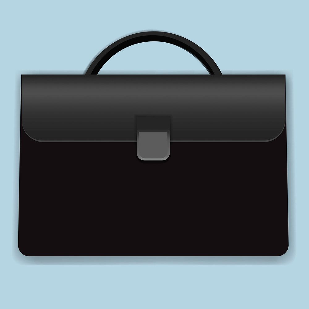 Briefcase business bag vector icon