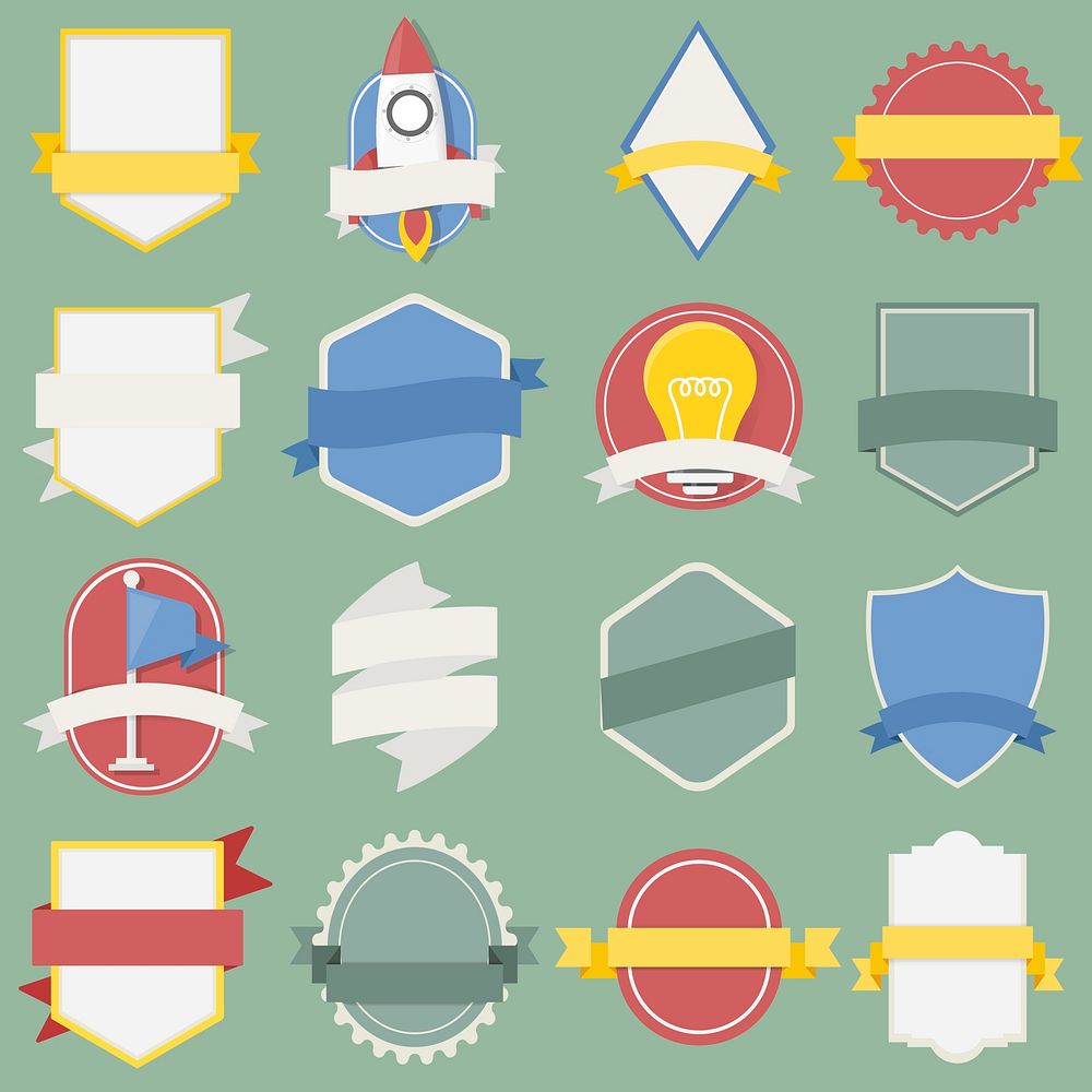 Illustration of badges collection | Premium Vector - rawpixel