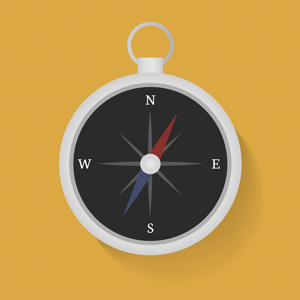 Compass Direction Graphic Illustration Vector