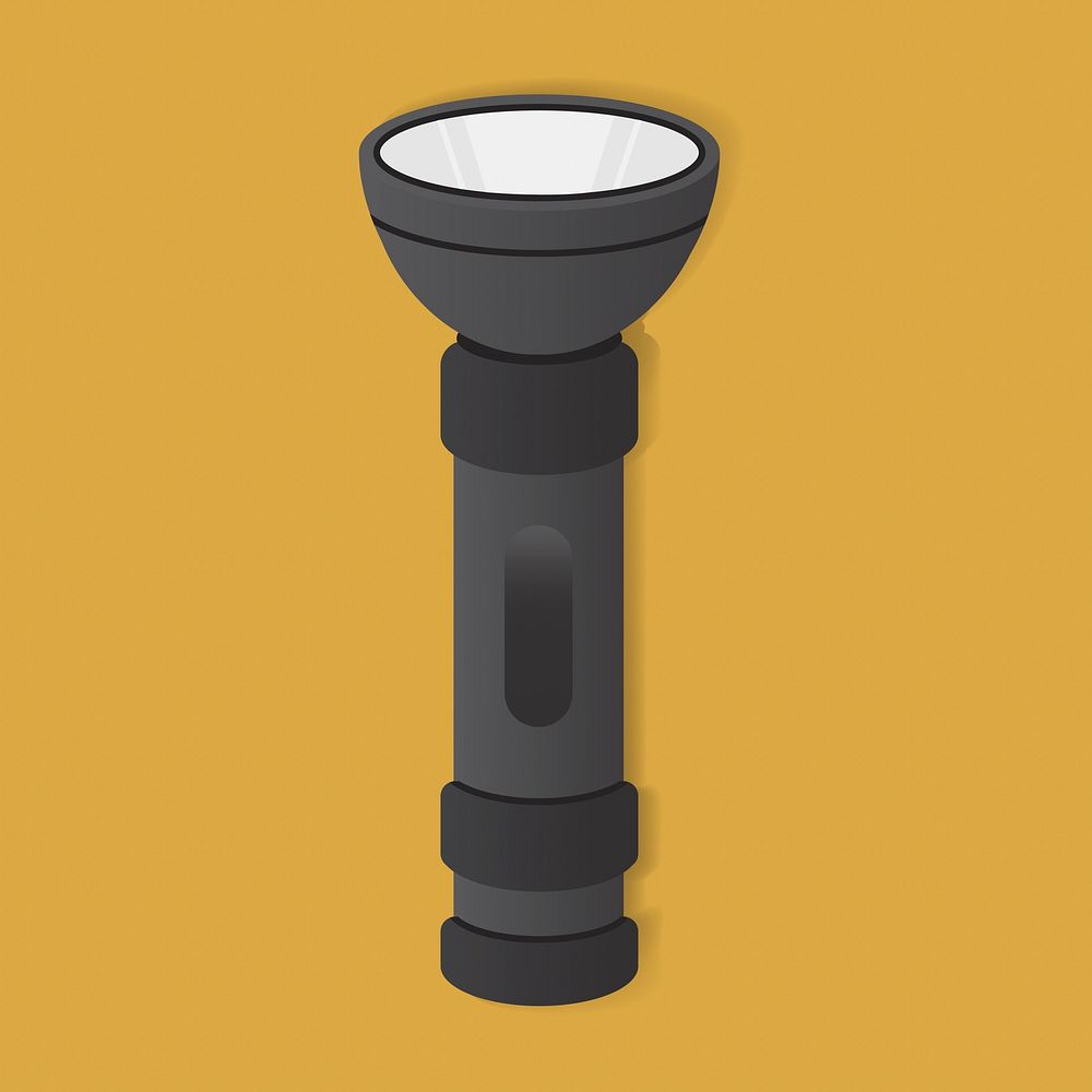 Flashlight Equipment Graphic Illustration Vector