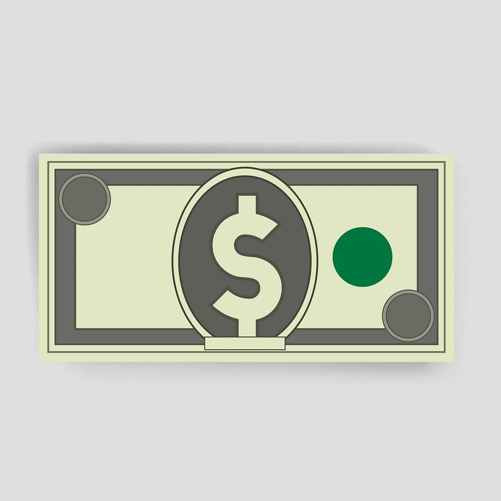 Dollar money finance icon vector illustration