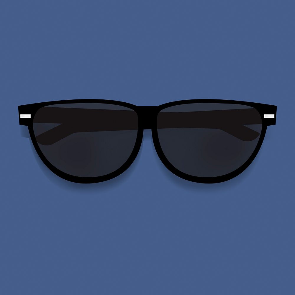 Black Sunglasses Graphic Illustration Vector