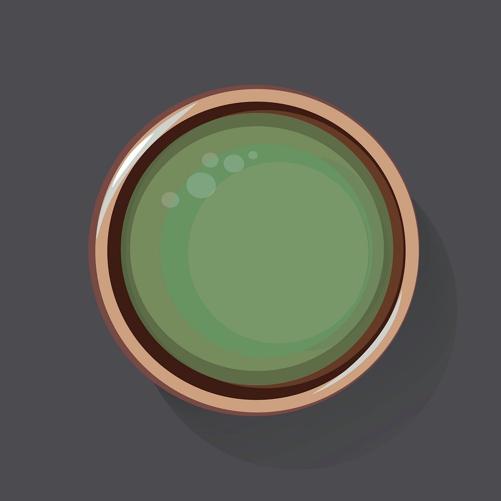 Green Tea Healthy Drink Beverage Icon Illustration Vector