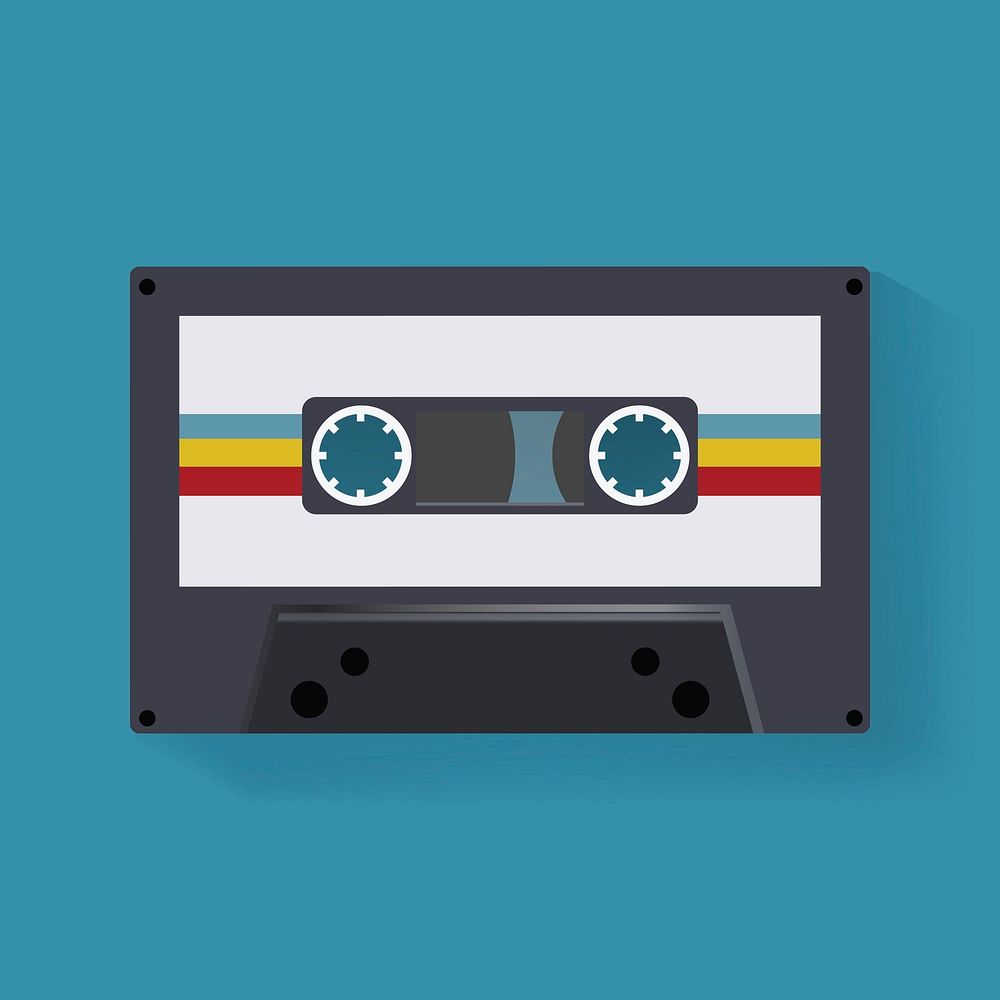 Illustration of a cassette tape | Premium Vector - rawpixel