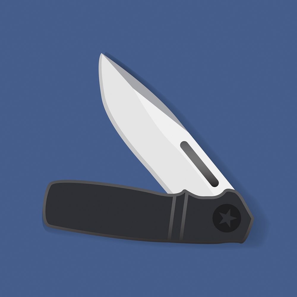 Pocket Knife Tool Equipment Graphic Illustration Vector