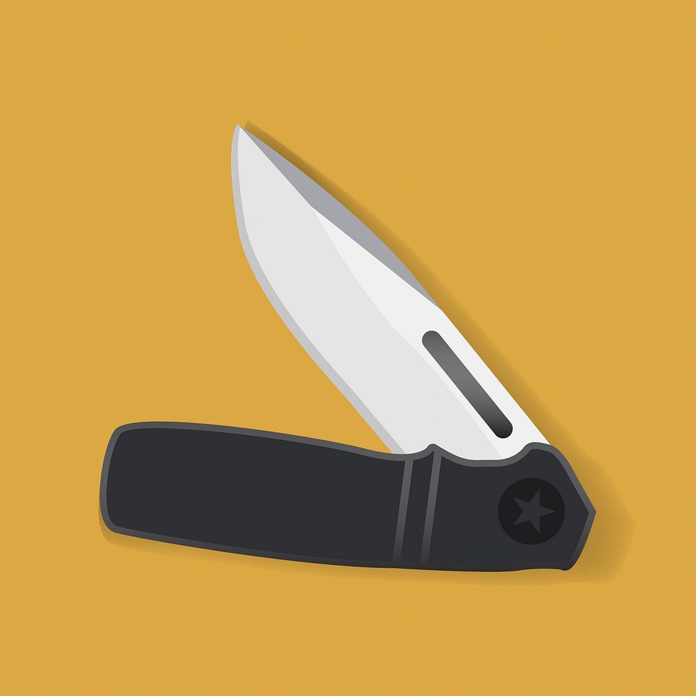 Pocket Knife Tool Equipment Graphic Illustration Vector