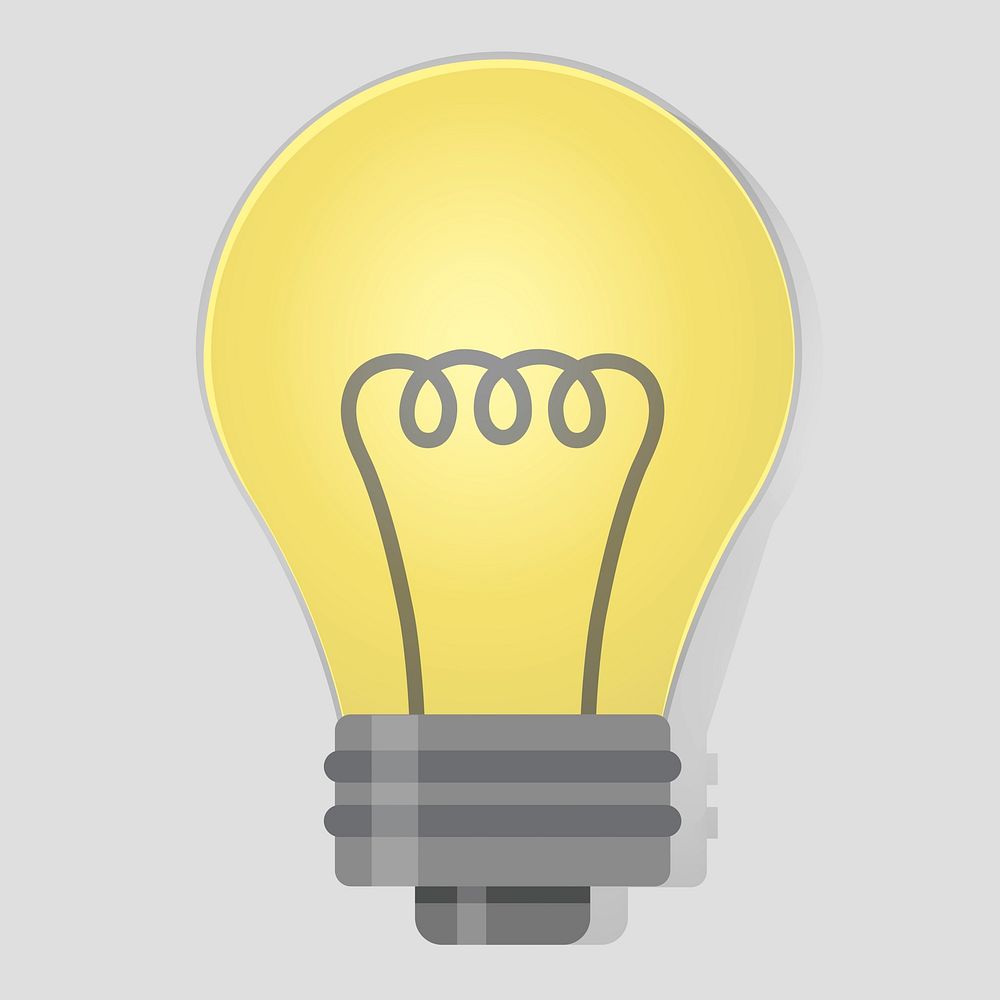 Lightbulb ideas icon illustration vector