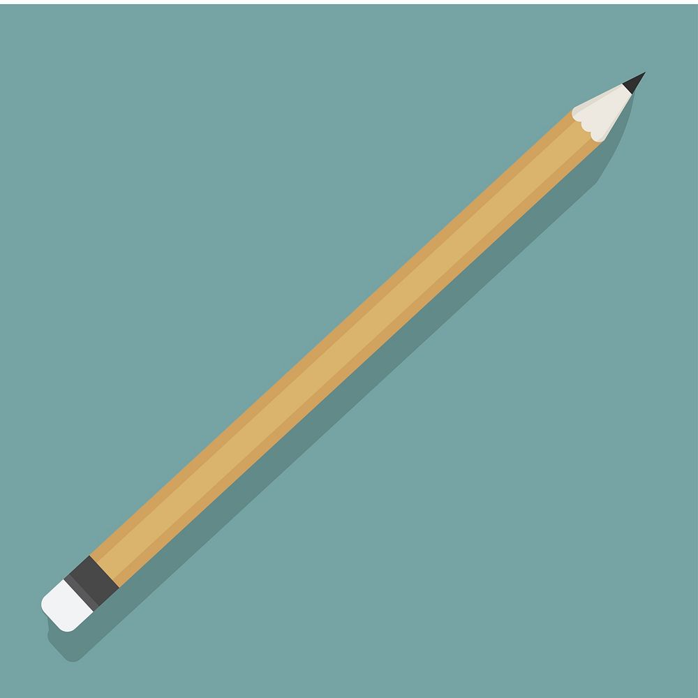 Pencil stationery object icon vector illustration