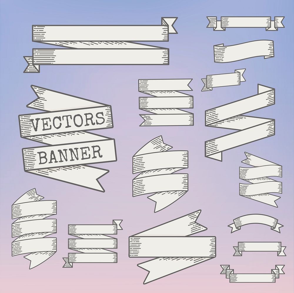Illustration of banners