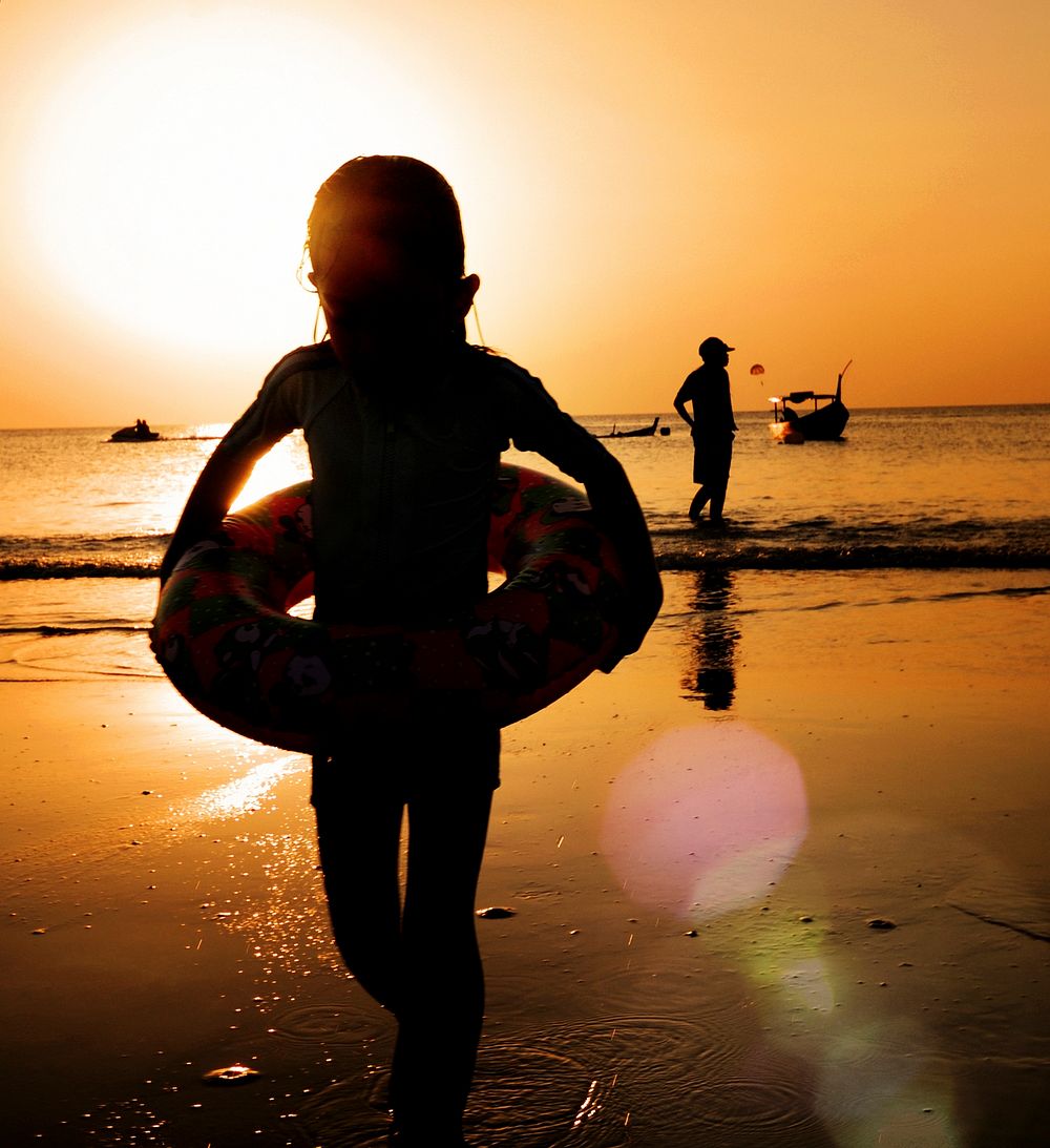 Child Activity Beach Travel Holiday Concept
