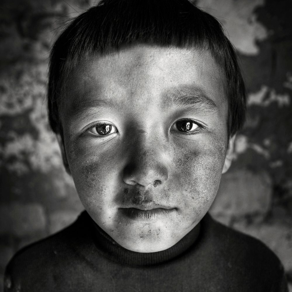 Mongolian Boy Portrait Boy Concept