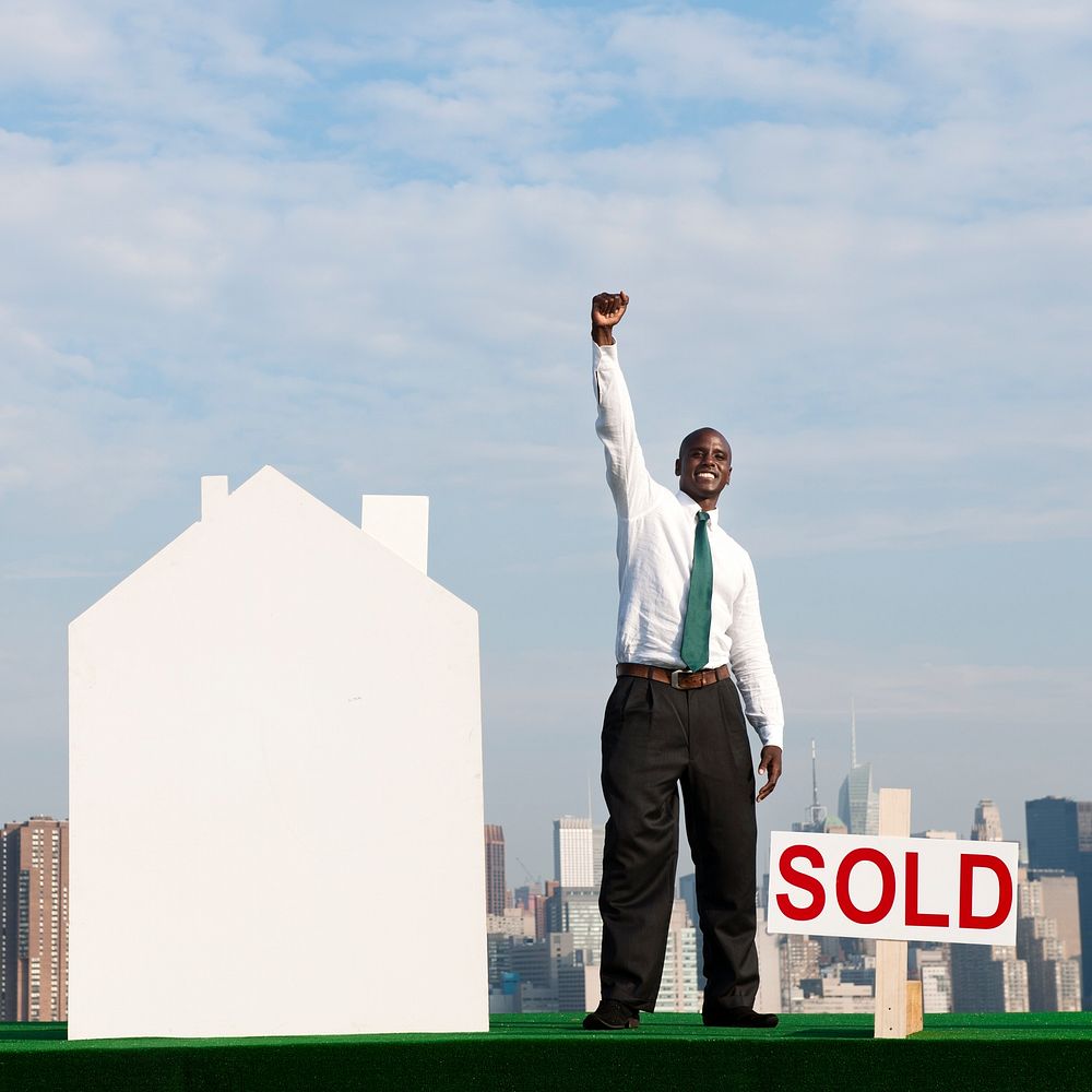 Businessman Investor Construction Sale Property Concept