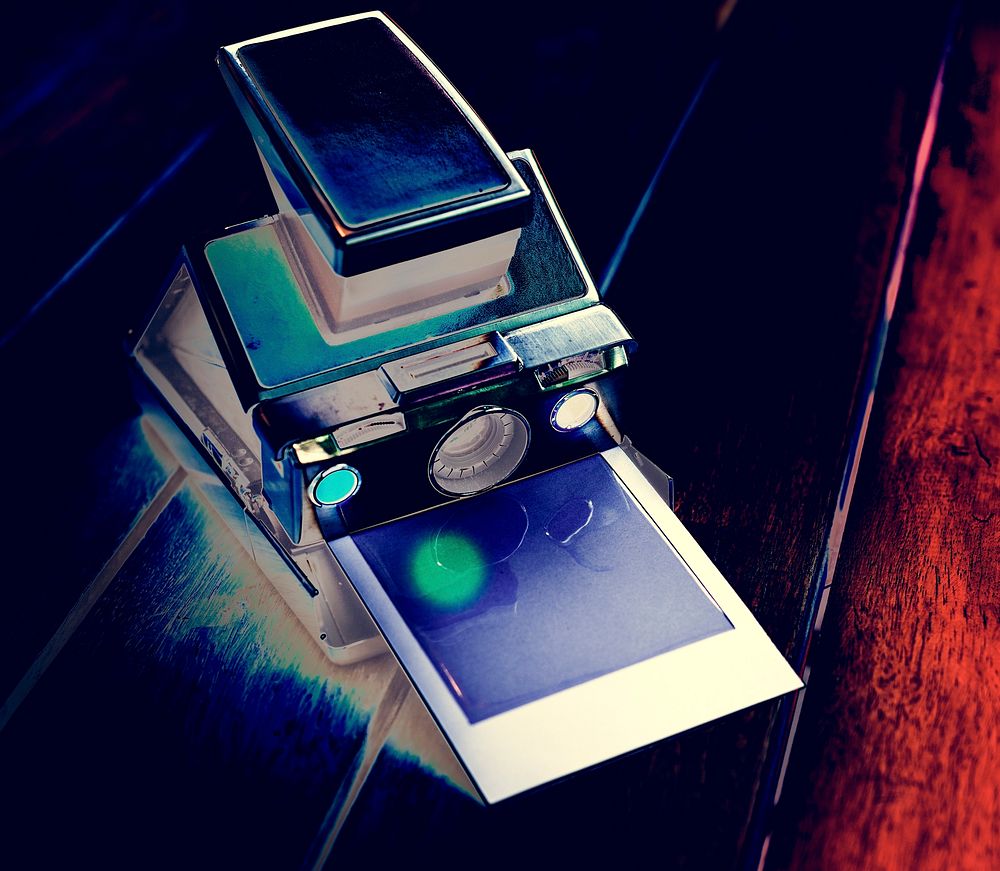 Negative Filter on Instant Camera with Film