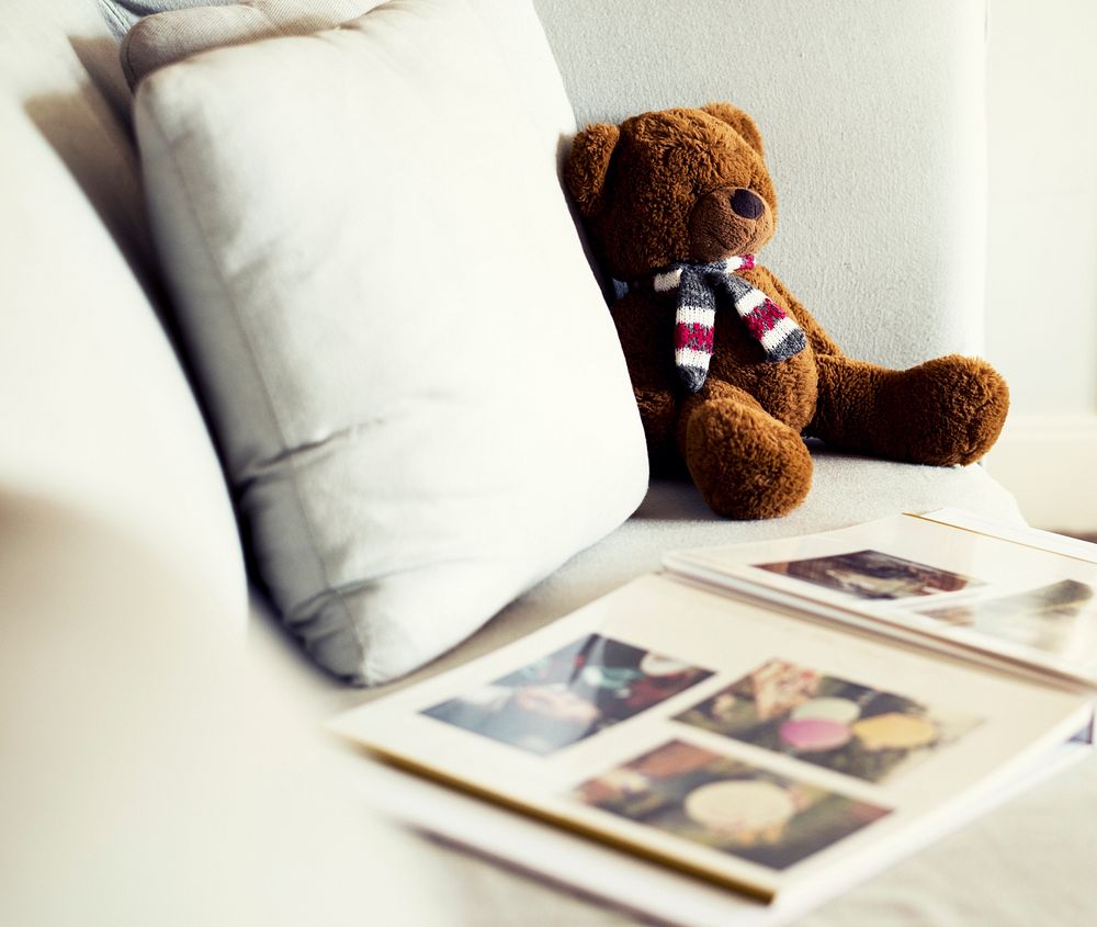 Sofa Bear Doll Leisure Photo Album Cozy